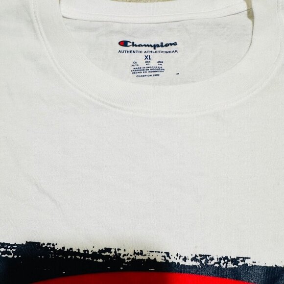 Champion Men’s Size XL Classic White 100% Cotton Graphic Logo T-Shirt ~ NWT‎ - Picture 4 of 5